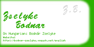 zselyke bodnar business card