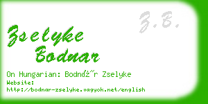 zselyke bodnar business card